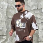 تیشرت سه نخ ضخیم طرحدار