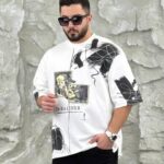 تیشرت سه نخ ضخیم طرحدار