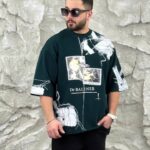 تیشرت سه نخ ضخیم طرحدار