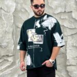 تیشرت سه نخ ضخیم طرحدار