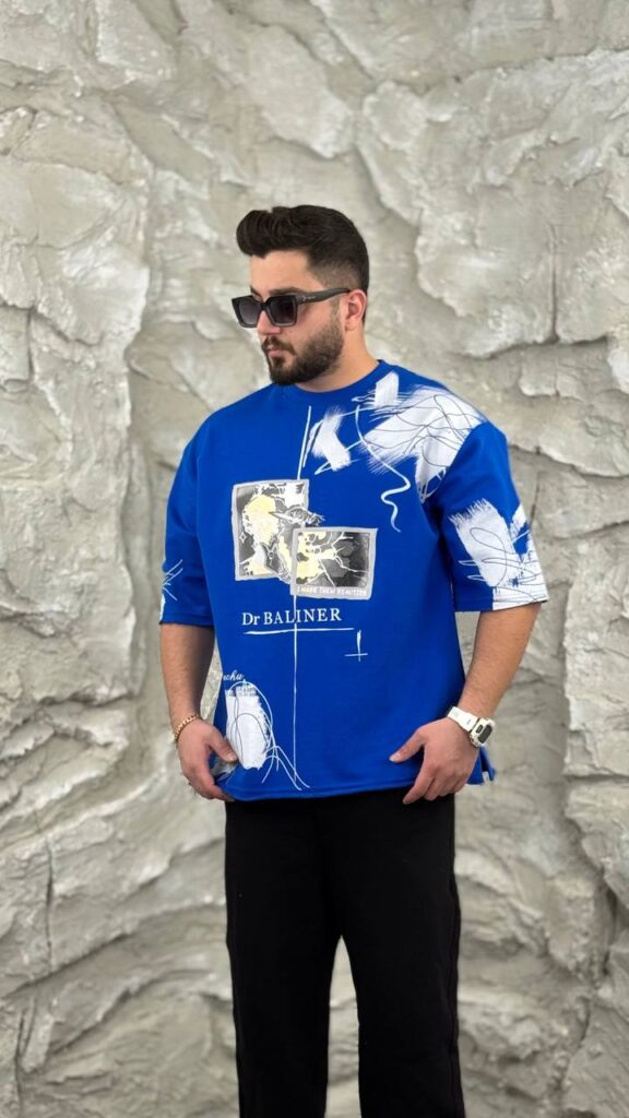 تیشرت سه نخ ضخیم طرحدار