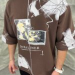 تیشرت سه نخ ضخیم طرحدار