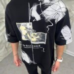 تیشرت سه نخ ضخیم طرحدار