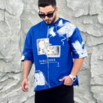 تیشرت سه نخ ضخیم طرحدار