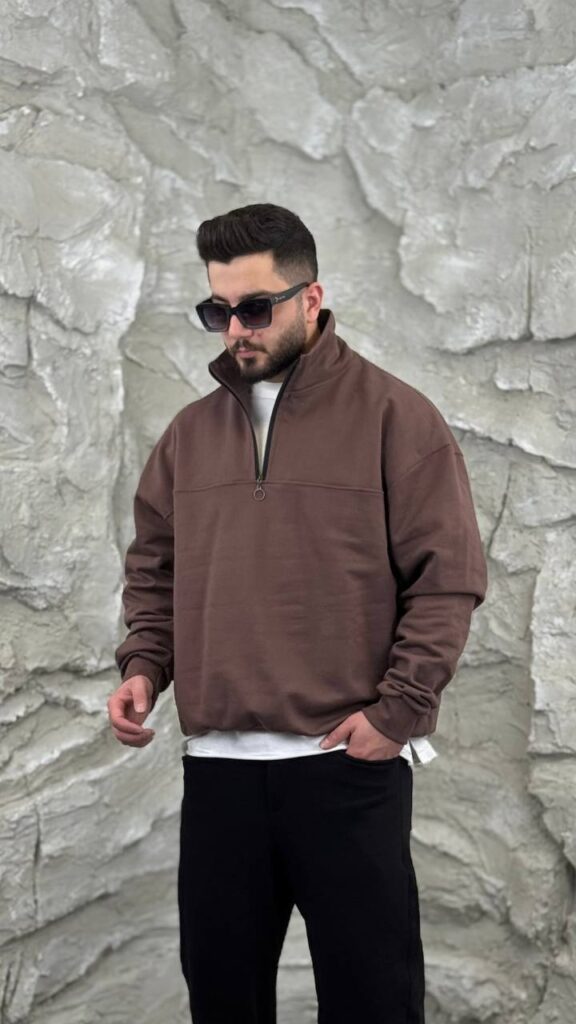 دورس سه نخ نیم زیپ ساده