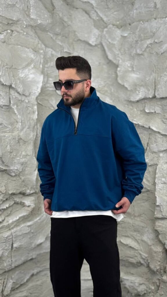 دورس سه نخ نیم زیپ ساده