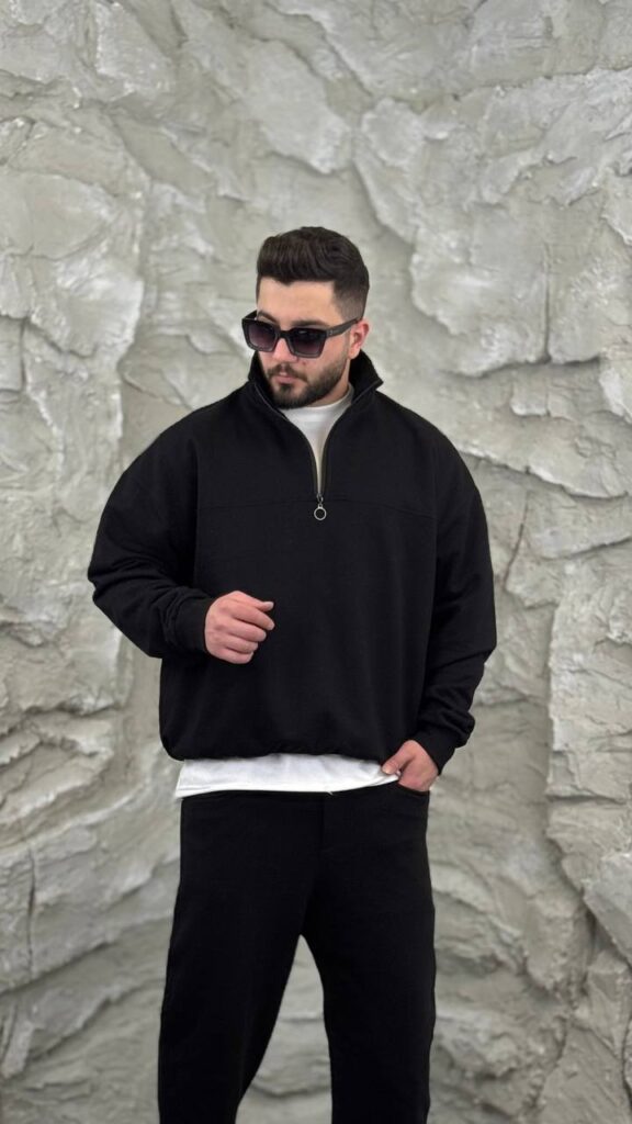 دورس سه نخ نیم زیپ ساده