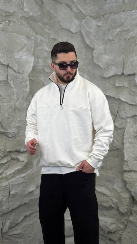 دورس سه نخ نیم زیپ ساده