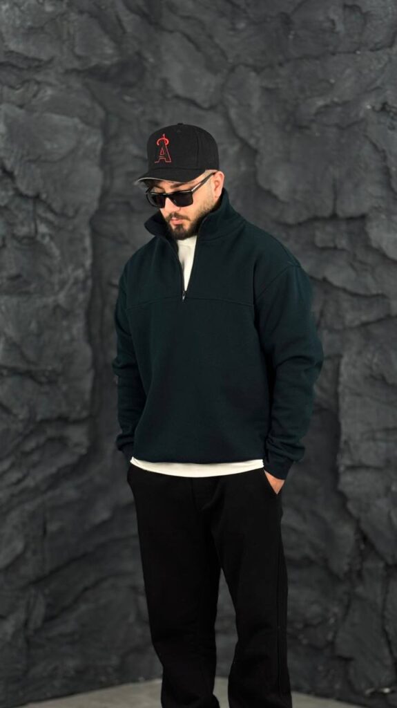 دورس سه نخ نیم زیپ(ساده)