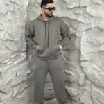 ست هودی شلوار هاشوری