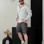 پیراهن راه راه ریزشی