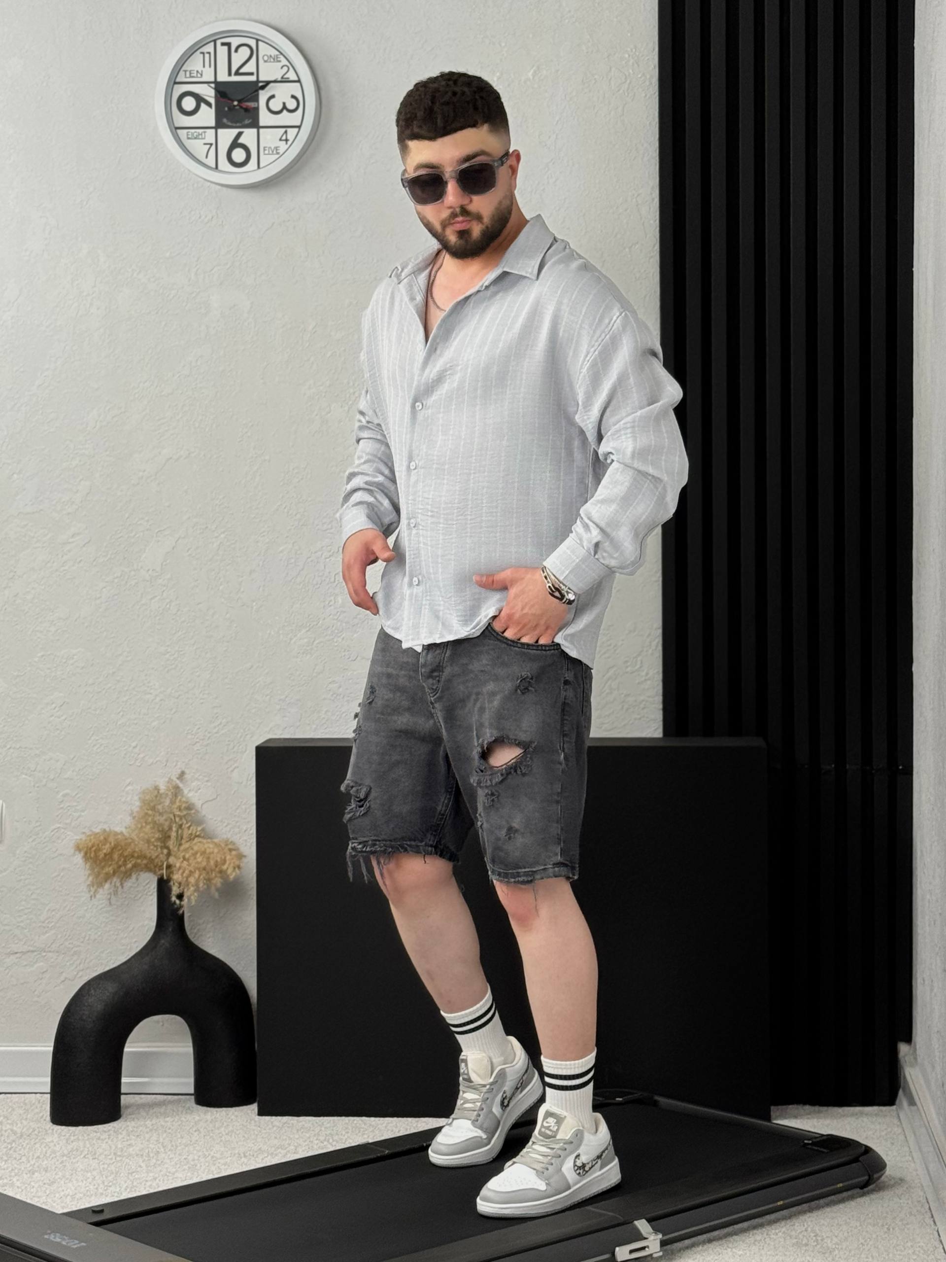 پیراهن راه راه ریزشی
